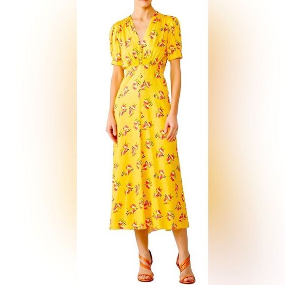 Jill Stewart Dresses & Skirts - Jill Jill Stewart Puff Sleeve Floral Dress Size 8